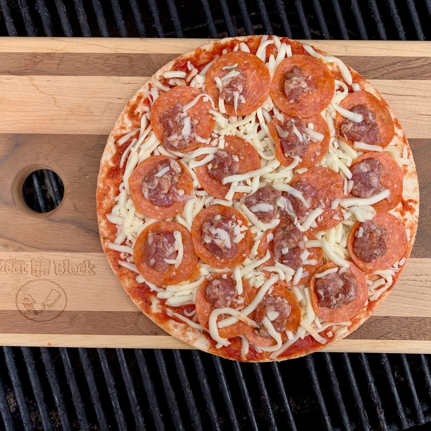 Sausage & Pepperoni Pizza - Savory Garlic image