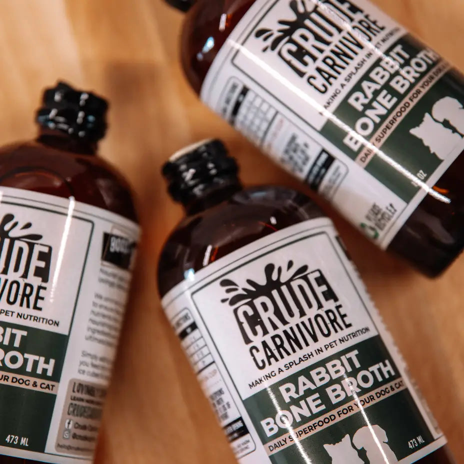 Crude Carnivore Bone Broth- Rabbit